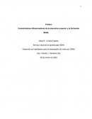 Ensayo caracteristicas diferenciadoras de la educacion
