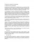 Distribución y transporte de contaminantes