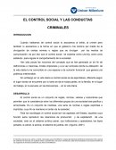 EL CONTROL SOCIAL Y LAS CONDUCTAS CRIMINALES