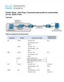 Packet Tracer - Use Ping y Traceroute para probar la conectividad de red - Modo Físico