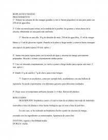 BIOPLÁSTICO MANGO PROCEDIMIENTO. Página 1