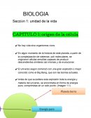 BIOLOGIA Sección 1: unidad de la vida