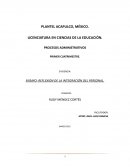 ENSAYO: REFLEXION DE LA INTEGRACIÓN DEL PERSONAL