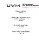 Paradigmas Psicopedagógicos contemporáneos