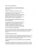 ¿Qué es el proceso administrativo?