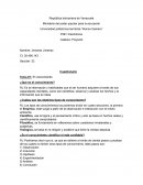 Cuestionario Tema #1: El conocimiento