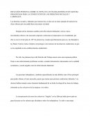 REFLEXIÓN PERSONAL SOBRE EL PAPEL DE LOS TRABAJADORES/AS DE MANERA ORGANIZADA PARA LA CONSECUCIÓN DE LOS DERECHOS SOCIALES Y LABORALES.