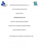 LA IMPORTANCIA DE LA INTERVENCION ESCOLAR