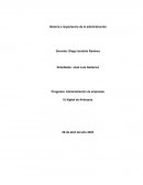 Historia e importancia de la administración