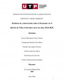 Residuos de construcción como el desmonte en el distrito de Villa el Salvador entre los años 2018-2020