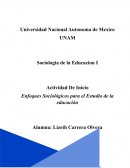Enfoques Sociológicos para el Estudio de la educación