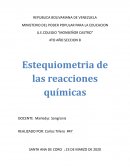 Estequiometria de las reacciones químicas