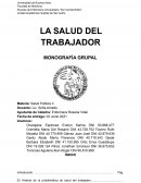 LA SALUD DEL TRABAJADOR MONOGRAFÍA GRUPAL