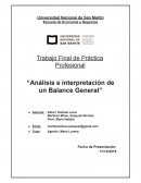 Análisis e interpretación de un balance general