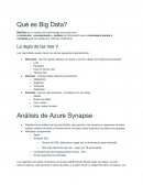 Qué es Big Data? La regla de las tres V