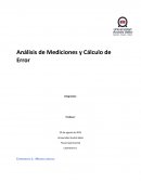 Análisis de Mediciones y Cálculo de Error