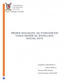 REDES SOCIALES: SU FUNCIÓN EN CHILE DESDE EL ESTALLIDO SOCIAL 2019