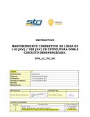 Mtto correctivo de línea de 110kv-220kv