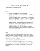 EL CANTAR DEL MIO CID