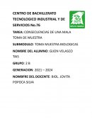 Consecuencias de una mala toma de muestras