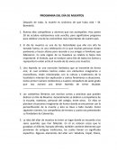 PROGRAMA DE DÍA DE MUERTOS