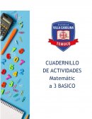 CUADERNILLO DE ACTIVIDADES Matemática 3 BASICO