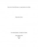 Ensayo sobre el desarrollo humano y su comportamiento en la sociedad