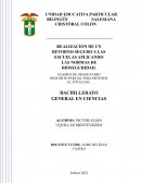 REALIZACION DE UN RETORNO SEGURO A LAS ESCUELAS APLICANDO LAS NORMAS DE BIOSEGURIDAD.