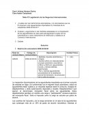Taller #1 Legislación de los Negocios Internacionales