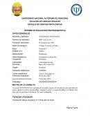 INFORME DE EVALUACIÓN PSICODIAGNÓSTICA