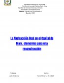 La Abstracción Real en el Capital de Marx, elementos para una reconstrucción