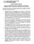 ESPECIFICACIONES TECNICAS COMEDOR