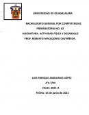 Actividad física y desarollo Prof. Roberto Macedonio Castañeda