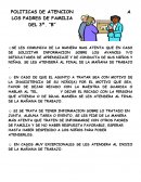 POLITICAS DE ATENCION A LOS PADRES DE FAMILIA DEL 3º