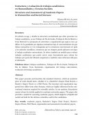 Estructura y evaluación de trabajos académicos en Humanidades y Ciencias Sociales