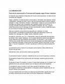 Teoría de la comunicación y Funciones del lenguaje, según Roman Jakobson