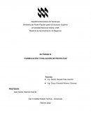 Actividad III “Formulación y evaluación de proyectos”