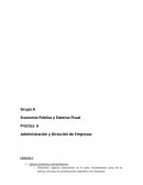 Economía Pública y Sistema Fiscal, Práctica 6 Administración y Dirección de Empresas
