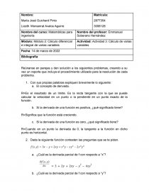 Cálculo diferencial e integral de varias variables. Página 1
