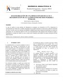 ESTANDARIZACIÓN DE UNA DISOLUCION DE HCL 0,1 M Y DETERMINACIÓN DE ALCALINIDAD POR MÉTODO WARDER Y WINKLER