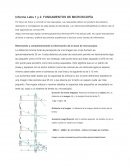 Informe Labs 1 y 2. FUNDAMENTOS DE MICROSCOPÍA