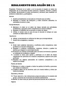 REGLAMENTO DEL SALÓN DE 2 A