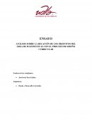 ANÁLISIS SOBRE LA RELACIÓN DE LOS OBJETIVOS DEL ÁREA DE MATEMÁTICAS CON EL PROCESO DE DISEÑO CURRICULAR