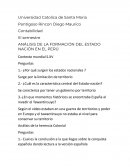 ANÁLISIS DE LA FORMACIÓN DEL ESTADO NACIÓN EN EL PERÚ