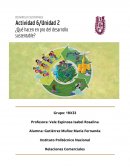 Actividad 6 desarrollo sustentable