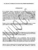 EL USO DE LA FUERZA EN LOS ACTOS DEL PRIMER RESPONDIENTE