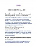 SOCIALIZACION PELICULA JOBS