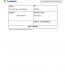 Cultura Global - Actividad 11 y Evidencia