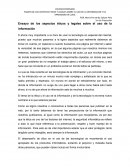 ENSAYO DE LOS ASPECTOS ETICOS Y LEGALES SOBRE EL USO DE LA INFORMACION Y LO APRENDIDO EN CLASE
