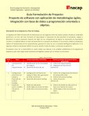 Proyecto de software con aplicación de metodologías ágiles, integración con base de datos y programación orientada a objetos